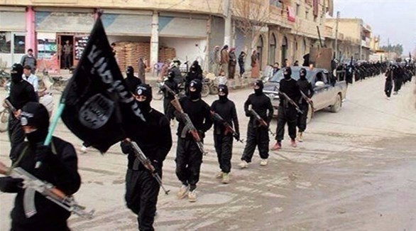 مقاتلون من داعش في الرقة قبل تحريرها.(أرشيف)