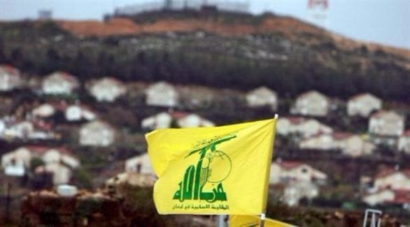 علم حزب الله على الحدود اللبنانية-الإسرائيلية.(أرشيف)