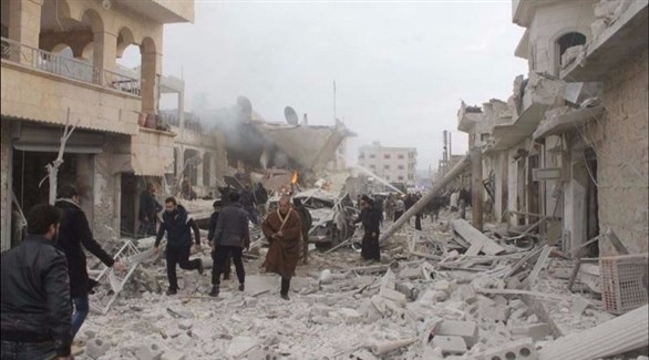 جانب من الدمار جراء قصف سابق في سوريا (أرشيف)