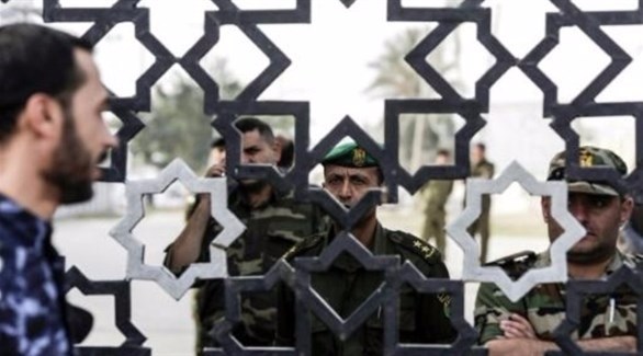 قوات الأمن التابعة لحماس عند معبر رفح الحدودي مع مصر  (أ ف ب)