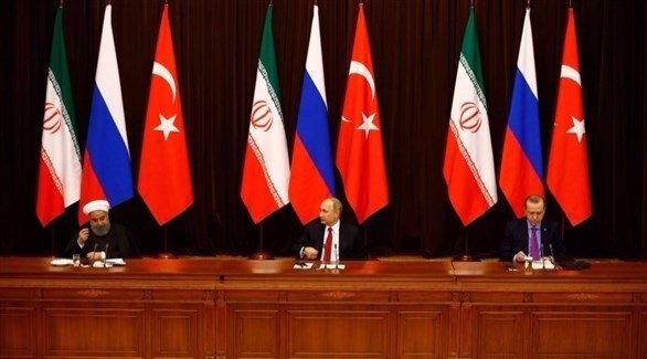 القمة الروسية الإيرانية التركية في سوتشي (أرشيف)