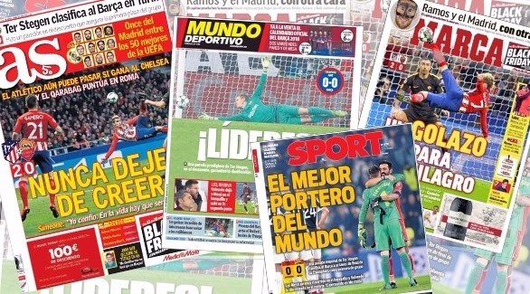 أغلفة الصحافة الإسبانية