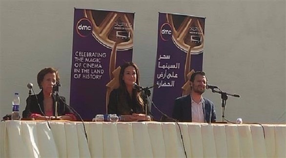 هند صبري في تكريمها بمهرجان القاهرة السينمائي الدولي (من المصدر)