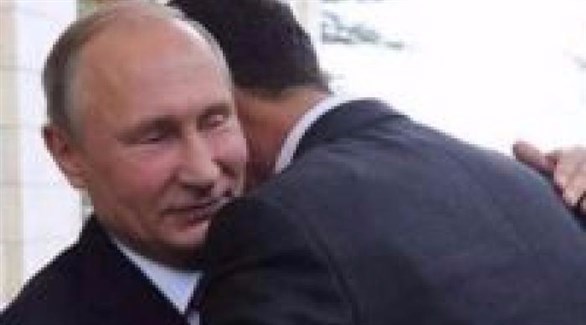الرئيسان الروسي فلاديمير بوتين والسوري بشار الأسد.(أرشيف)