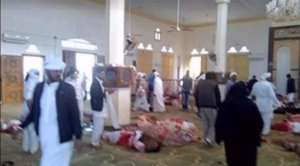 الصور الأولى لحادث تفجير مسجد "الروضة" بالعريش