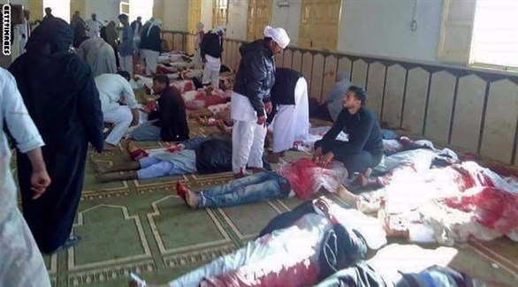 ضحايا الهجوم الإرهابي على مسجد الروضة. (أرشيف)