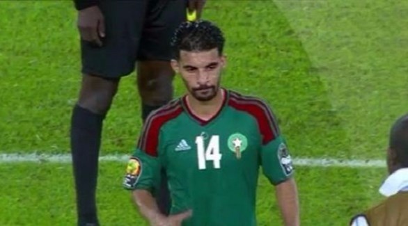 لاعب المنتخب المغربي مبارك بوصوفة (المصدر)