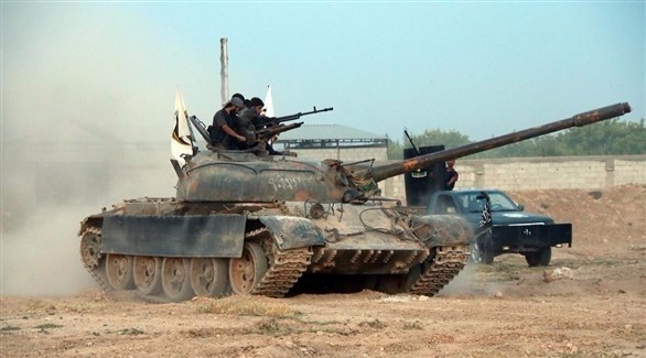 دبابة للمعارضة السورية في حماة (أرشيف)