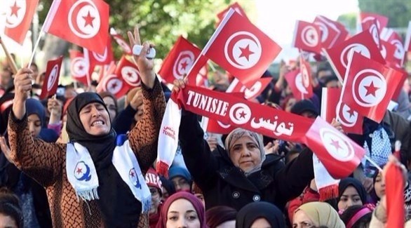 تونسيات يتظاهرن في تونس العاصمة.(أرشيف)