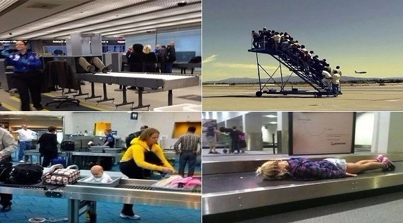 أغرب الصور التي التقطت في المطارات حول العالم (ميرور)