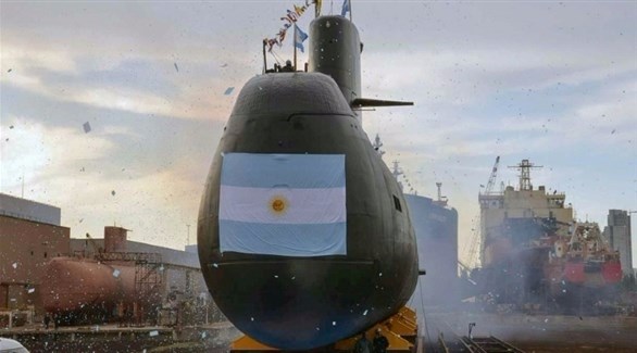 الغواصة الأرجنتينية "سان خوان" في بوينوس أيرس (أ ف ب)