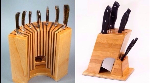 حامل السكاكين الخشبي هو أفضل خيار لتخزين السكاكين (أرشيف)