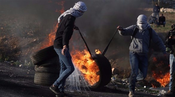 مواجهات بين فلسطينيين والاحتلال الإسرائيلي في الضفة (تويتر)