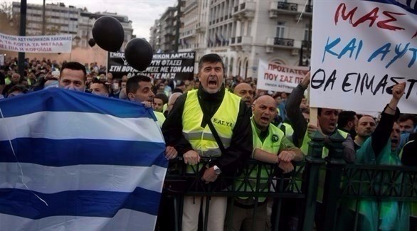 إضراب سابق في اليونان (أرشيف)