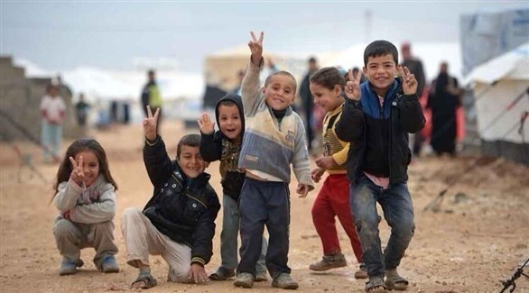 أطفال في إحدى مخيمات النازحين في العراق (أرشيف)