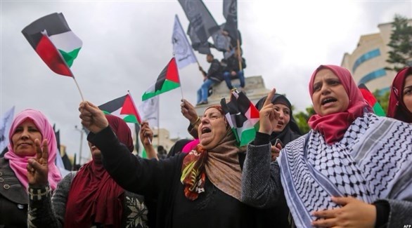 تظاهرة في غزة احتجاجاً على قرار الرئيس الأمريكي حول القدس (أرشيف)
