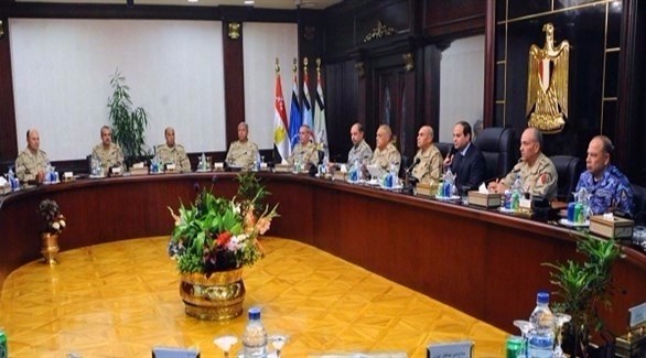 مجلس الدفاع المصري برئاسة السيسي الأحد (وكالة أونا)