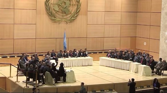 جانب من قاعة المفاوضات برعاية الأمم المتحدة