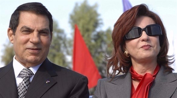 الرئيس التونسي السابق زين الدين العابدين بن علي وزوجته (أرشيف)