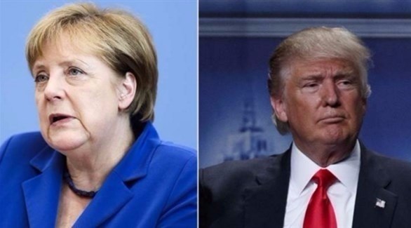 الرئيس الأمريكي دونالد ترامب والمستشارة الألمانية أنغيلا ميركل.(أرشيف)
