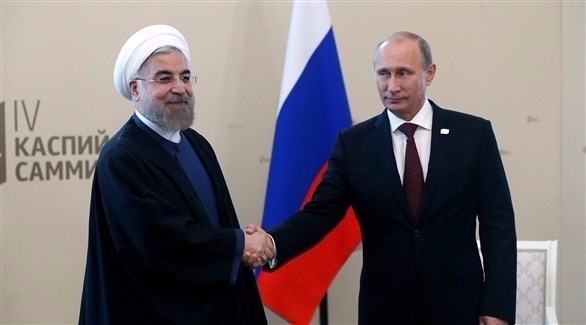 الرئيسان الروسي فلاديمير بوتين والإيراني حسن روحاني.(أرشيف)