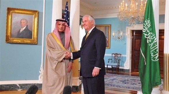 وزير الخارجية الأمريكي ريكس تيلرسون يلتقي الجبير (واس)