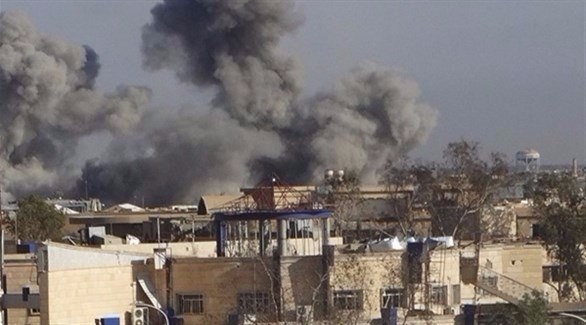 قصف جوي لطيران التحالف الدولي في الموصل (أرشيف)