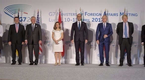 وزراء خارجية دول مجموعة السبع (إ ب أ)