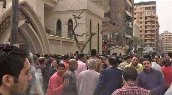 محيط موقع انفجار الكنيسة المرقسية بالإسكندرية