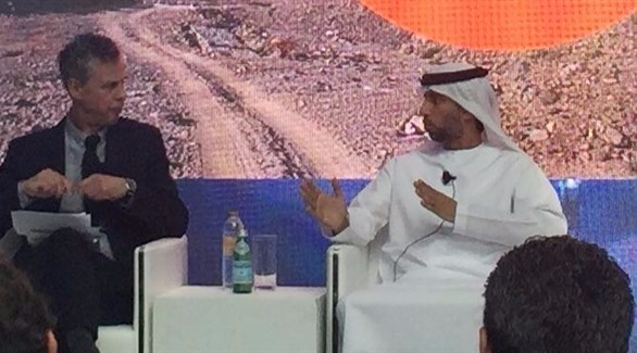 وزير الطاقة الإماراتي سهيل المزروعي خلال الفعالية