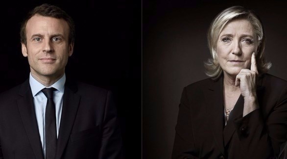 المرشحان للرئاسة الفرنسية إيمانويل ماكرون ومارين لوبان (أرشيف)