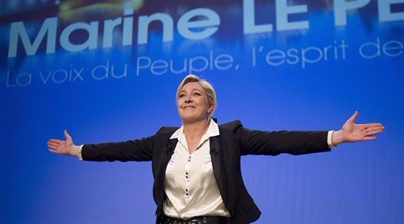 مرشحة حزب الجبهة الوطنية اليميني المتطرف في الانتخابات الفرنسية مارين لوبان (أرشيف)