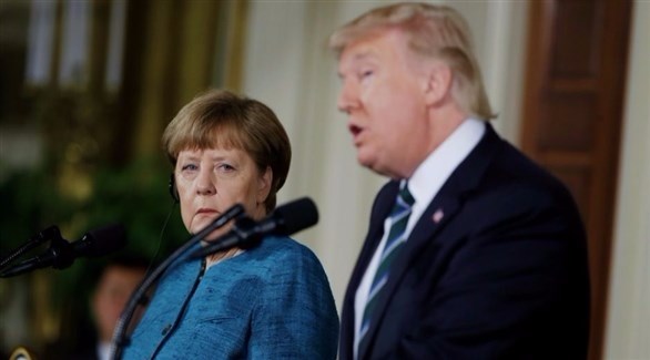 الرئيس الأمريكي دونالد ترامب والمستشارة الألمانية أنجيلا ميركل  (أرشيف)