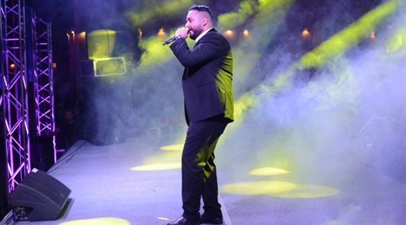 المطرب الأردني زياد صالح في حفل مرتفعات طابا (المصدر)