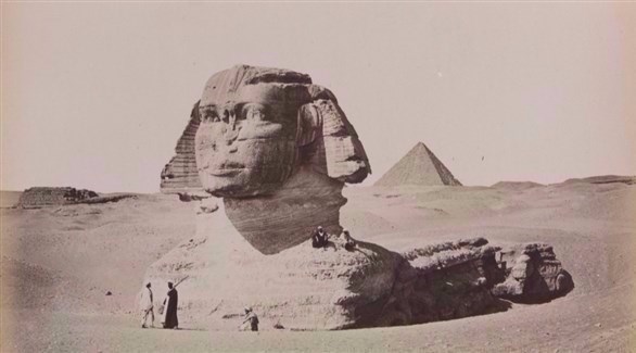 صورة فوتغرافية لتمثال أبو الهول المصري في معرض بأمستردام (24)