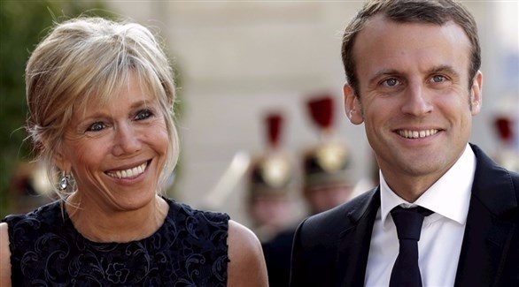 الرئيس الفرنسي المنتخب إيمانويل ماكرون وزوجته بريجيت.(أرشيف)
