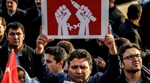 احتجاجات ضد اعتقال الصحافيين في تركيا (أرشيف)