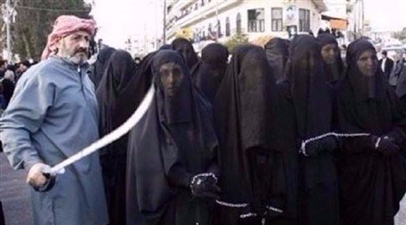 إحدى إعدامات داعش السابقة بحق النساء في الموصل بالعراق (أرشيف)