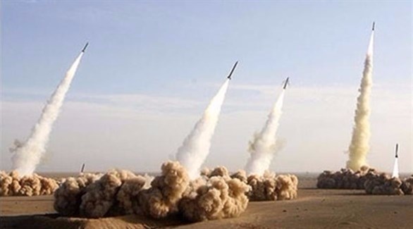 صورة لما يعتقد أنها مناورات صاروخية إيرانية.(أرشيف)