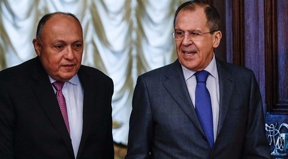 وزير الخارجية المصري سامح شكري ونظيره الروسي سيرغي لافروف (أرشيف)