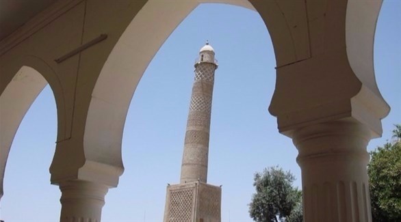 مئذنة الحدباء في جامع النوري بالموصل (أرشيف)