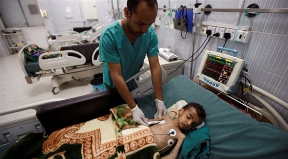 طفل يمني مصاب بالكوليرا (أرشيف)