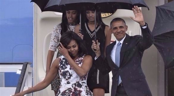 أوباما وعائلته يصلون إلى بالي (أرشيف)