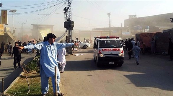 الإسعاف في مدينة  باراتشينار بعد هجوم الجمعة (جيو باكستان)