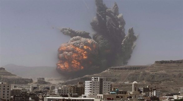 غارات لمواقع الحوثيين في حجة اليمنية (أرشيف)