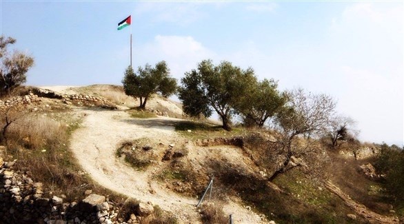 العلم الفلسطيني مرفوعاً في بلدة سبسطية (عدي يعيش / أرشيف)