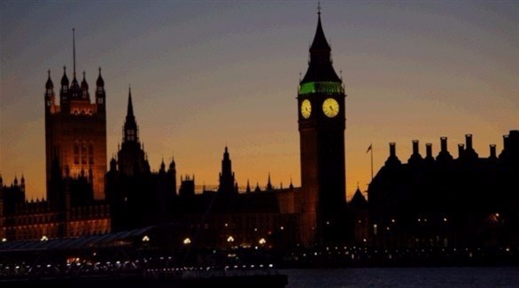 ساعة بيغ بن ومبنى البرلمان البريطاني في لندن.(أرشيف)