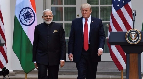 الرئيس الأمريكي ترامب ورئيس الوزراء الهندي مودي (أرشيف)