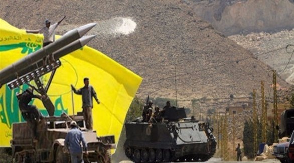 مسلحون من حزب الله على الحدود السورية اللبنانية (جنوبية)