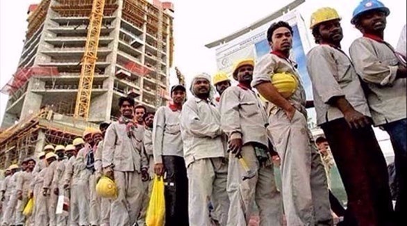 عمال آسيويون في الدوحة.(أرشيف)